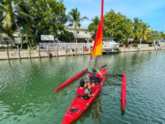 Two high-end sailing kayaks are included in your rental!
