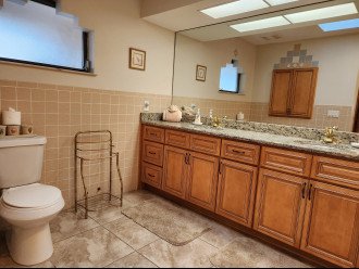 Master Bathroom with soaking tub and separate shower