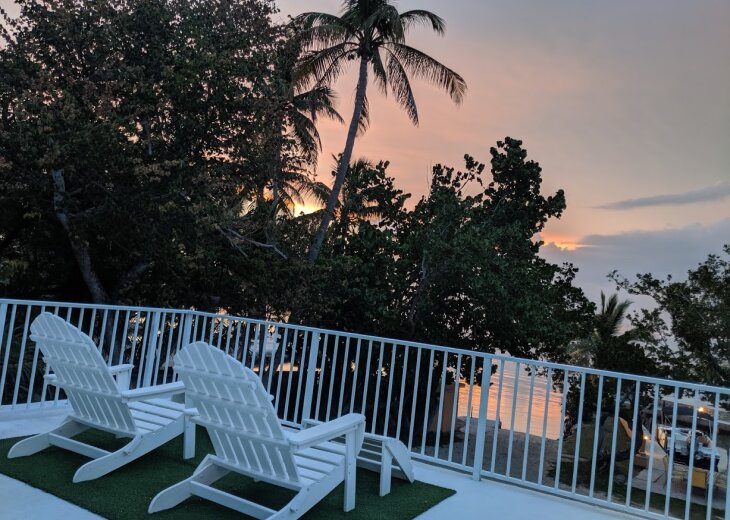 A great spot to enjoy a cocktail and watch the sun set over Florida bay
