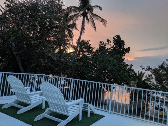 A great spot to enjoy a cocktail and watch the sun set over Florida bay