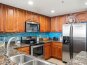 Full kitchen and open dining/living room