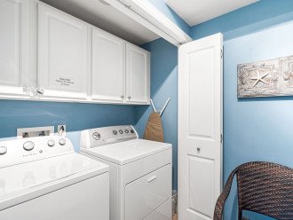 Laundry, full-size washer and dryer