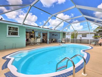 Screened, heated pool - Sarasota Extended Stay Home near Siesta Key Beach #29