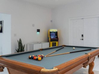 Pool Table And Arcade Machine