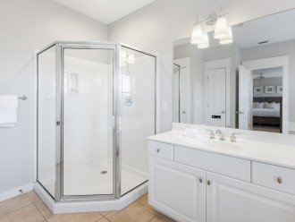 Primary Bathroom Boasts a Spacious Walk-In Shower