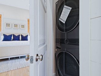 Full size washer/dryer on first floor