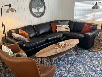 Make yourself at home in the cozy living room