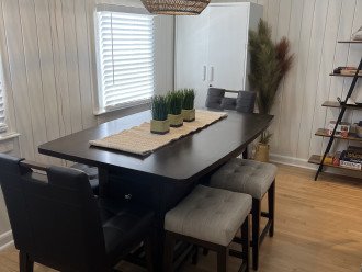 Dining can be utilized as work space if needed