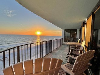 Spectacular Sunsets From This Balcony