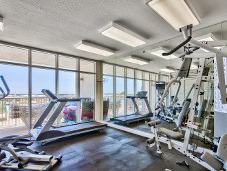 Poolside and beachfront fitness room