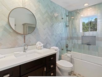 Luxury bathroom with high end fixtures