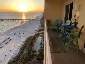 Sunset Views from the Balcony