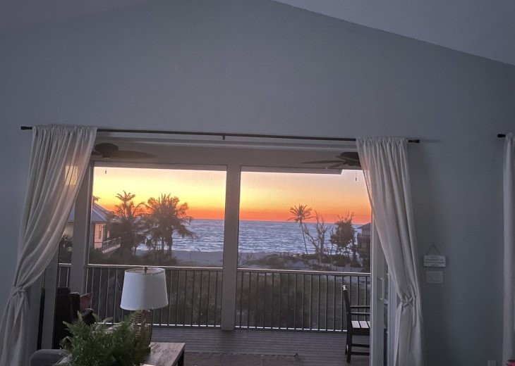 Open the patio door for a fresh gulf breeze and sunset that’s out of this world.
