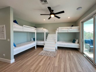 Kids will enjoy chilling in their own bunk area- day or night!
