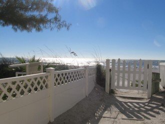 Private gate access to Beautiful Sunset Beach.