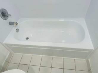 New tub, shower, vanity in 2nd bathroom.