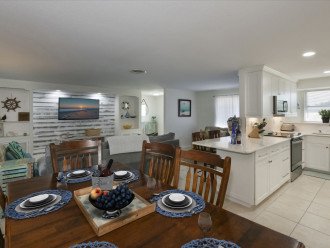 Open concept dining, living and kitchen