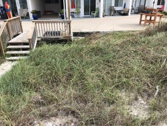 walk right off your deck area to Sand