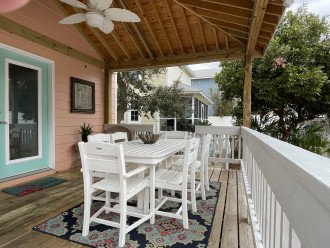 A Dose of Destin | Outdoor Dining Area |Destin Vacation Rental | 97 Crystal Beach Drive