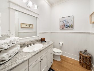 All Decked Out | 1st Floor Powder Room | The Preserve at Grayton Beach | 30A