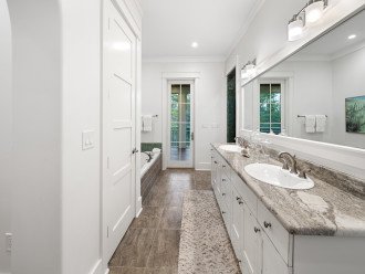 All Decked Out | 2nd Floor Master Bathroom | The Preserve at Grayton Beach | 30A
