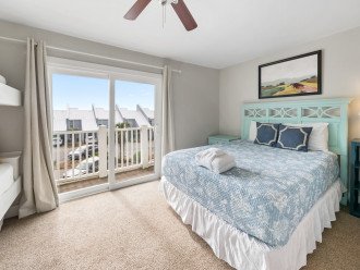 Bedroom 2 | Crazy Toes by Gulf Tide Vacations @ Sea Bluff Town Homes | Blue Mountain Beach