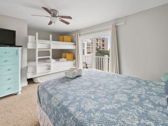 Bedroom 2 | Crazy Toes by Gulf Tide Vacations @ Sea Bluff Town Homes | Blue Mountain Beach