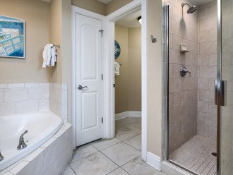 Master Bath includes private toilet & Walk-in Shower