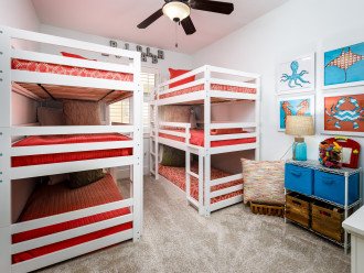 2 sets of Custom Twin Bunk Beds in bedroom #4