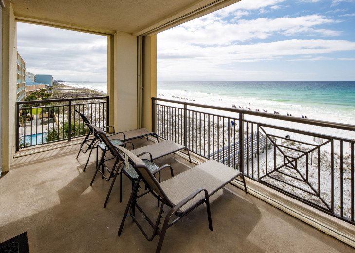 Breathtaking Views from the Balcony overlooking the Emerald Coast
