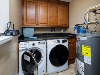 Front loading Washer & Dryer for added convenience