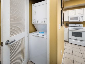 Washer/Dryer in unit for added convenience