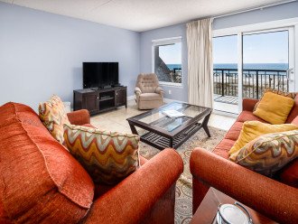 Living Area opens to Gulf Front Balcony