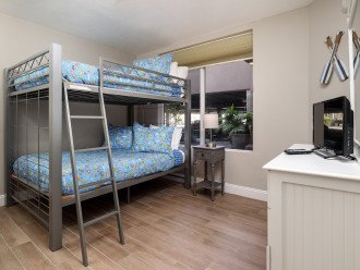 Bedroom #3 features Twin Bunk Beds