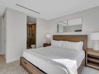 Bedroom Six is located on the first floor, features a king size bed and a jack-and-jill bathroom with bedroom four.