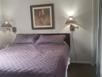 king size bed in master bedroom