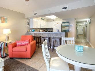 Kitchen is open to Living Spaces