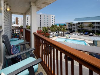 Enjoy the partial gulf views from the private balcony
