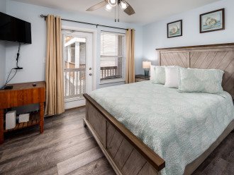 Enjoy the balcony access in the guest bedroom