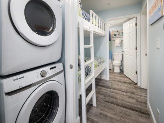 Go home with clean clothes after using the in unit washer and dryer