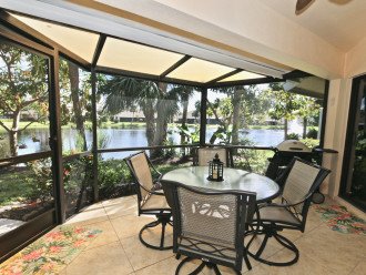 screened lanai with bbq grill