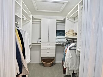 walk in closet from master suite