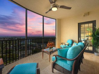 Seating for 5 on this comfortable outdoor screened in lanai. Take in the view or watch your favorite show.