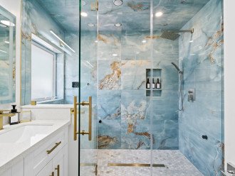 Master bathroom with Steam Spa!