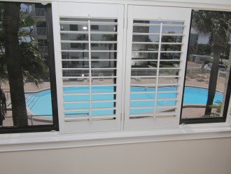Watch the kids play at the pool from the comfort of the condo.