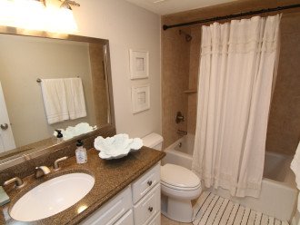Updated Master bathroom with tub/shower combo.
