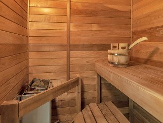 Wet/Dry Sauna in Master Bath