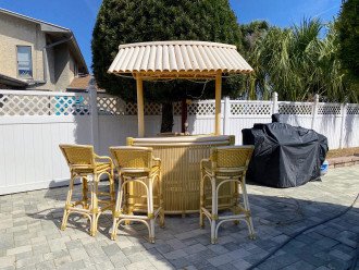 Tiki Bar and Pellet Grill with Griddle