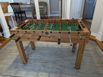 Foosball in the game area