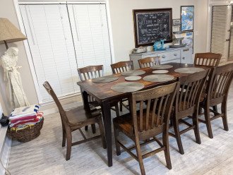 Dining area with plenty of seating for your group.